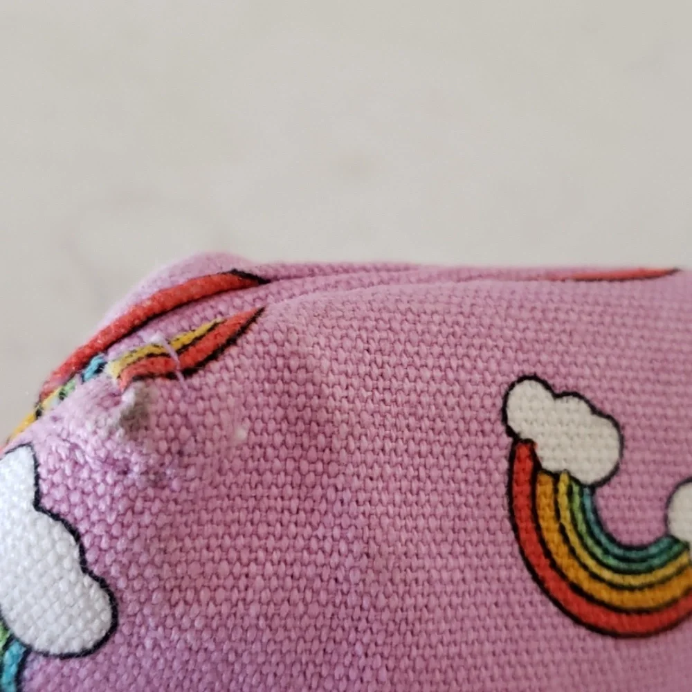 Pink Purse With rainbow Detail